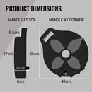 FLAT-OUT 9m Sullage Hose on Black Multi-Reel 32mm