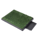 Pawz Indoor Dog Potty Training Tray Pet Grass Toilet Loo 2x Mat Large Portable