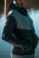 Jet Pilot Ladies Flight Tour Coat Charcoal