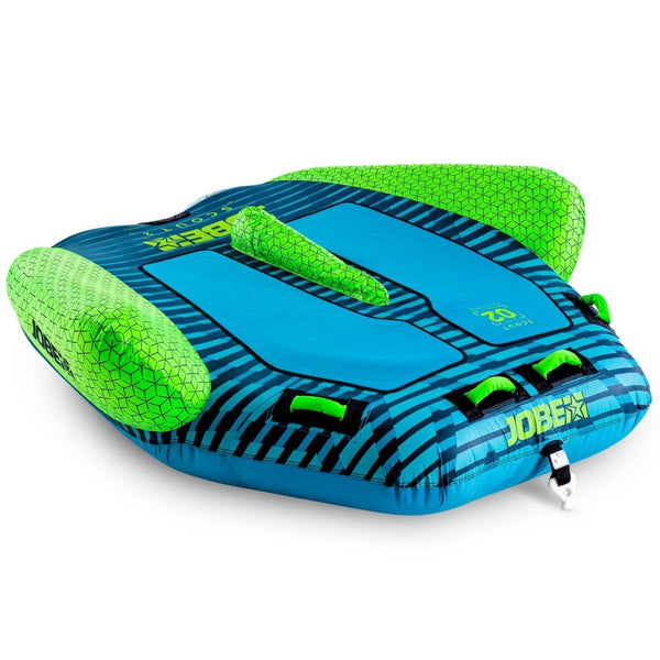Jobe Scout 2-Person Inflatable Towable Ski Tube Blue/Green