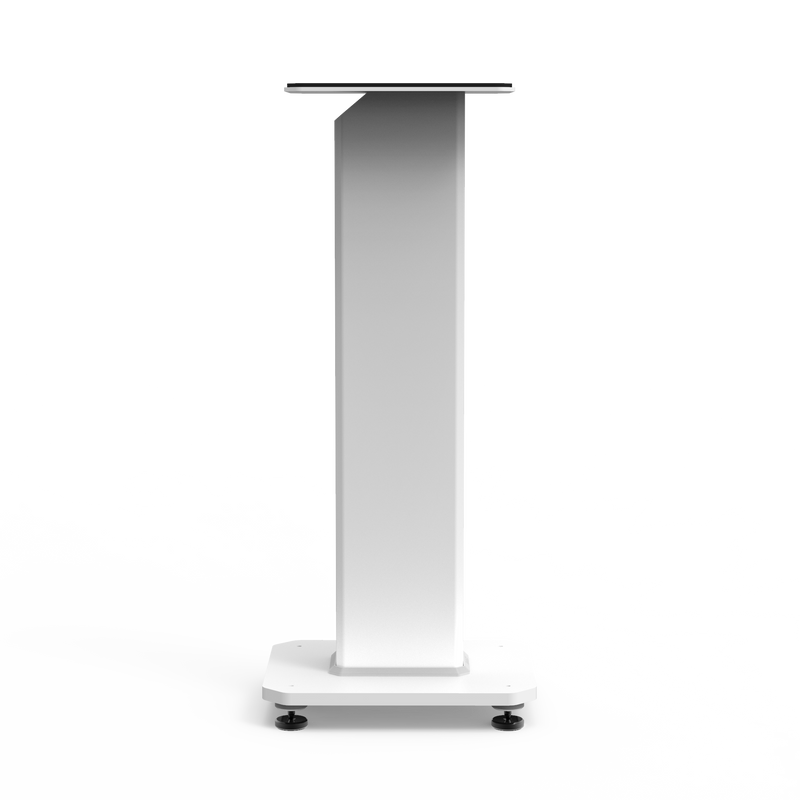 Kanto SX26W 26" Tall Fillable Speaker Stands with Isolation Feet - Pair, White
