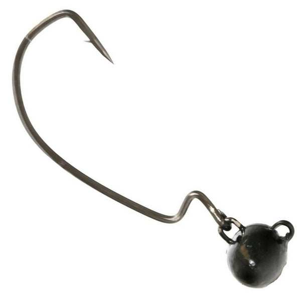 4 Pack of Size 4/0 Black Eagle Claw Lazer Sharp Swing Head Jig Heads