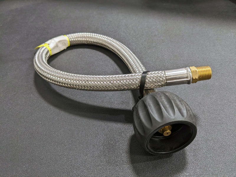 Plenty River Plumbing PR5350 Single Gas Regulator Flexi Hose 450mm