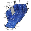 Pawz Pet Back Car Seat Cover Hammock Non-Slip Dog Puppy Cat Waterproof Rear Blue