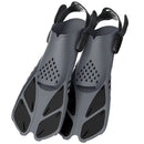 Adjustable Open-Heel Snorkel Fins for Diving and Swimming