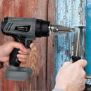 Traderight Heat Gun Kit Battery Operated 21V 500°C Turbo Air Flow with 5 Nozzles