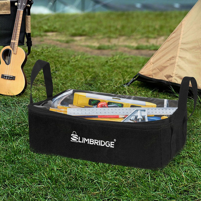 Slimbridge 3Pcs Camping Canvas Storage Bags Portable Caravan Adventure Organiser