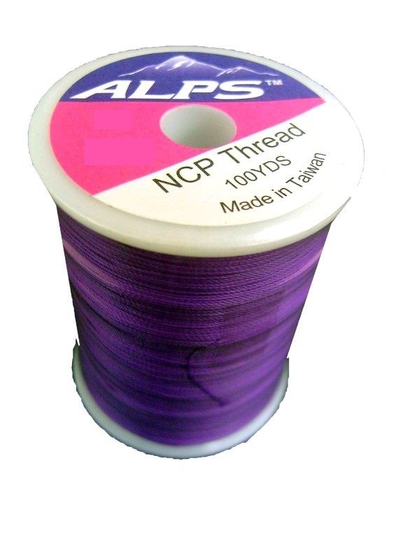 Alps 100yds of Purple Rod Wrapping Thread - Size A (0.15mm) Rod Binding Cotton