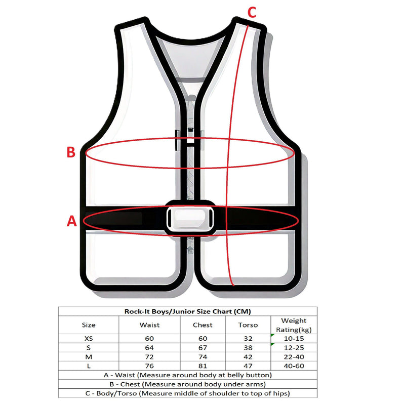 Riders Inc Rock-It Orange Neoprene Junior Kids Life Jacket Vest