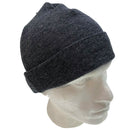 3pc Mens Charcoal Winter Set - Wool Beanie, Knit Scarf & Thinsulate Gloves