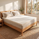 Dreamz Latex Mattress Topper King Natural 7 Zone Bedding Removable Cover 5cm