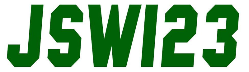 Custom Jet Ski Rego Stickers - 100mm