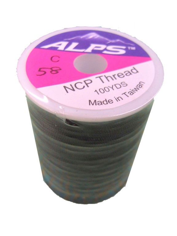 Alps 100yds of Black Rod Wrapping Thread - Size C (0.2mm) Rod Binding Cotton