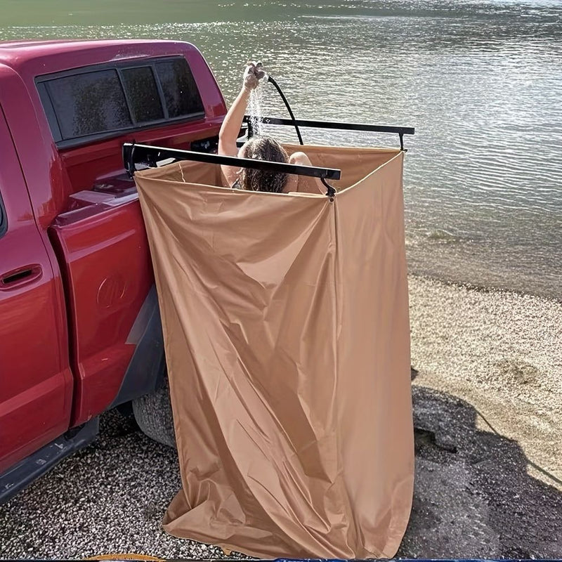 Portable Car Shower Tent Khaki Camping Changing Room