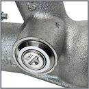 ALKO LOCKABLE COUPLING 3500KG FIXED 4 BOLT HOLE WITH PARK BRAKE