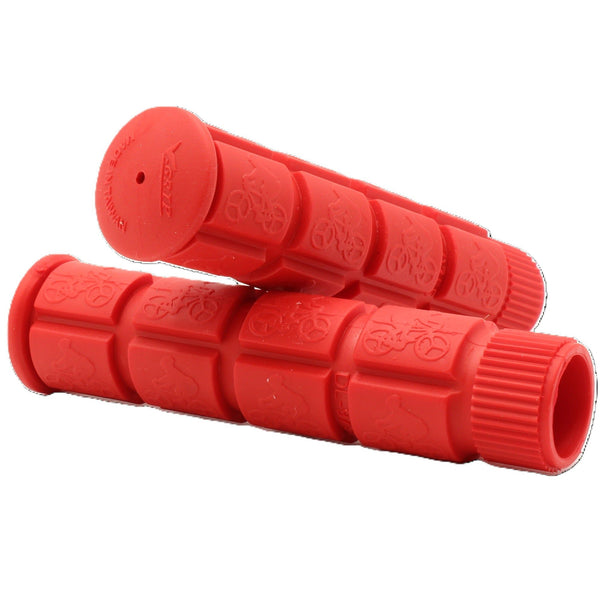 ProSeries Single Ply Medium Compound Bicycle Handlebar Grips (Red)