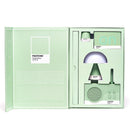 Lexon GIFT Set PANTONE - Includes Mino+ Mini Speaker, Flip Classic Clock, Mina M Lamp, Thykho 3  Speaker - Green