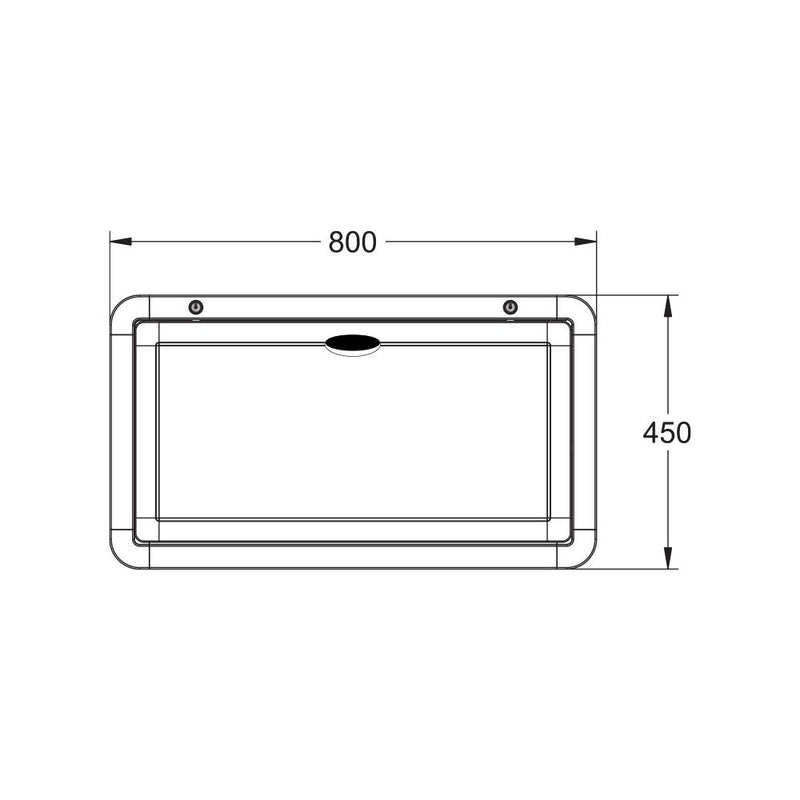 Lifestyle Folding Picnic Table 450 x 800mm - White