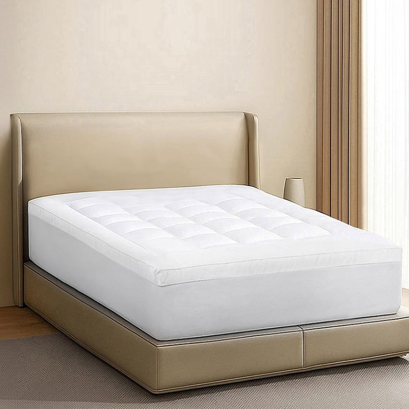 Dreamz Bedding Mattress Topper Pillowtop Cover Protector Machine Washable Single