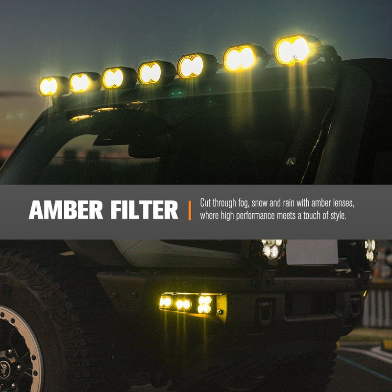 LIGHTFOX Pair 3inch Cygnus-2 Osram LED Pod Lights 1Lux@348m 4,052LM