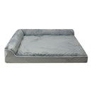 Pawz Orthopedic Dog Bed Memory Foam Cushion Cat Calming Mat Washable XXL Grey