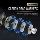 Baitcasting Jigging Reel Double Handle Right Hand Silver