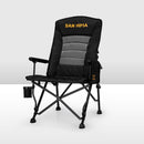 San Hima Folding Camping Chair Portable Outdoor Thick Padding Recliner
