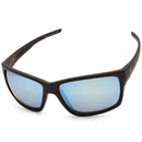 Dirty Dog Cosmic Satin Black/Grey-Ice Blue Mirror Polarised Men's Sunglasses