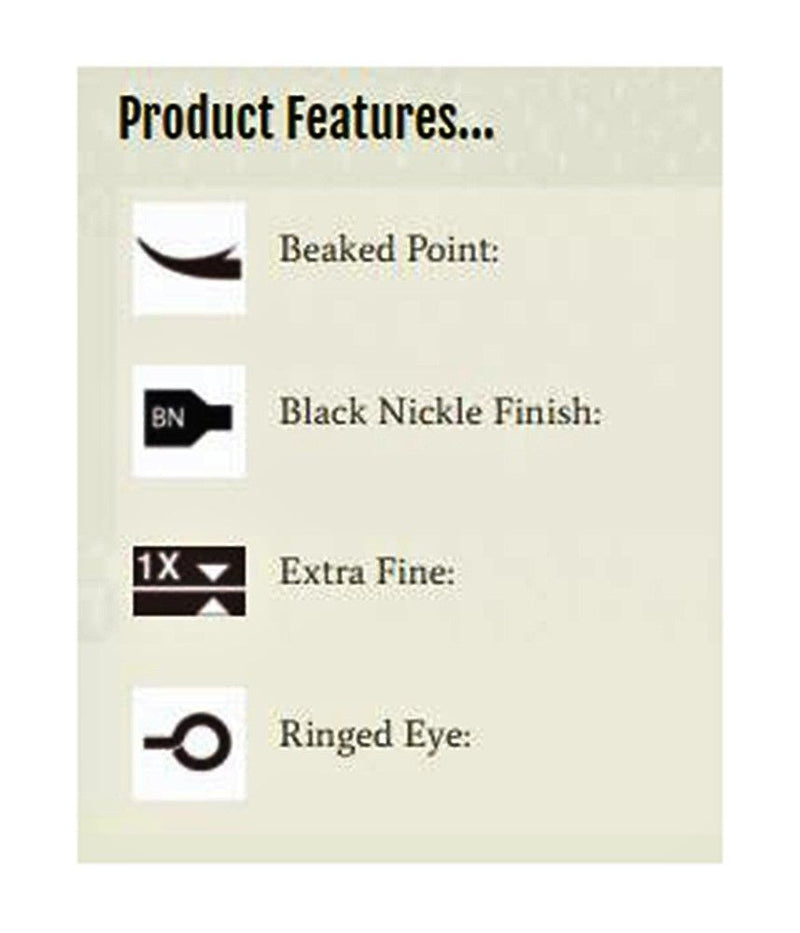 1 Box of Mustad 39951NPBLN Demon Circle Chemically Sharpened Fishing Hooks