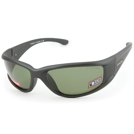 Dirty Dog Banger Satin Dark Grey/Green Polarised Men's Sport Sunglasses