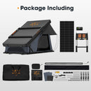 San Hima Kalbarri X Rooftop Tent Hardshell With Ladder 4x4 + 200W Solar Panel