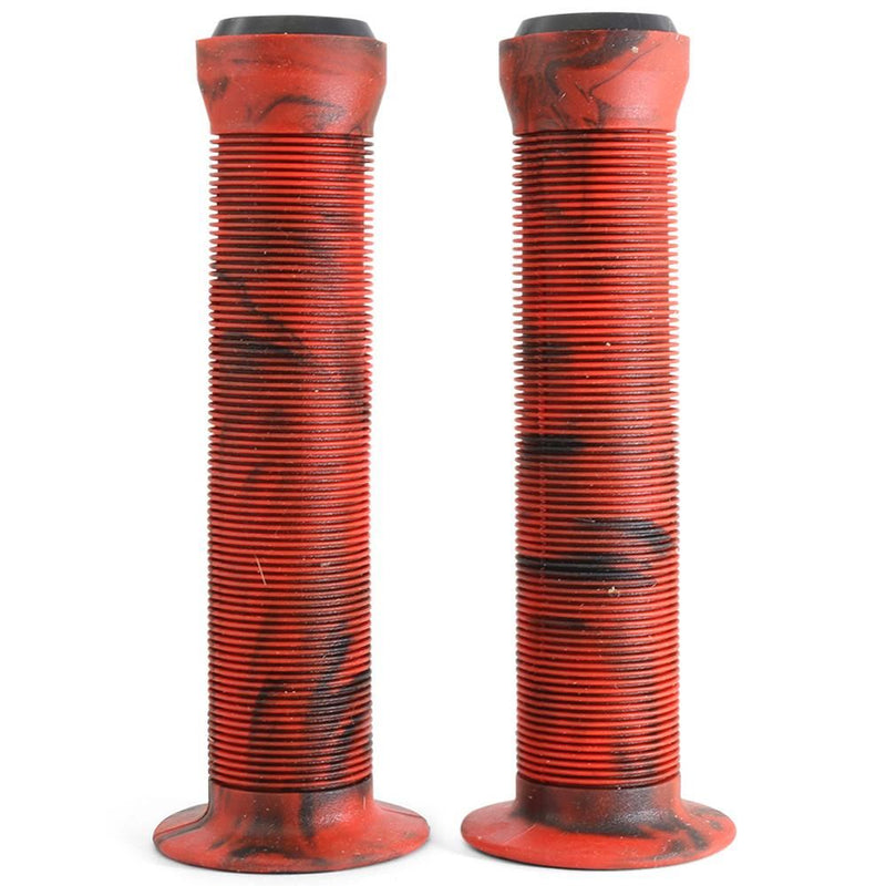 Endzone Handlz Smoke Pattern Manoplas Bike Grips 147mm Red Smoke