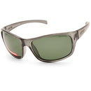 Dirty Dog Shock Shiny Clear Black/Green Polarised Unisex Sports Sunglasses