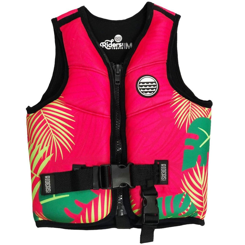 Riders Inc Tropic Pink Junior/Girls Neoprene Life Jacket Buoyancy Flotation Vest