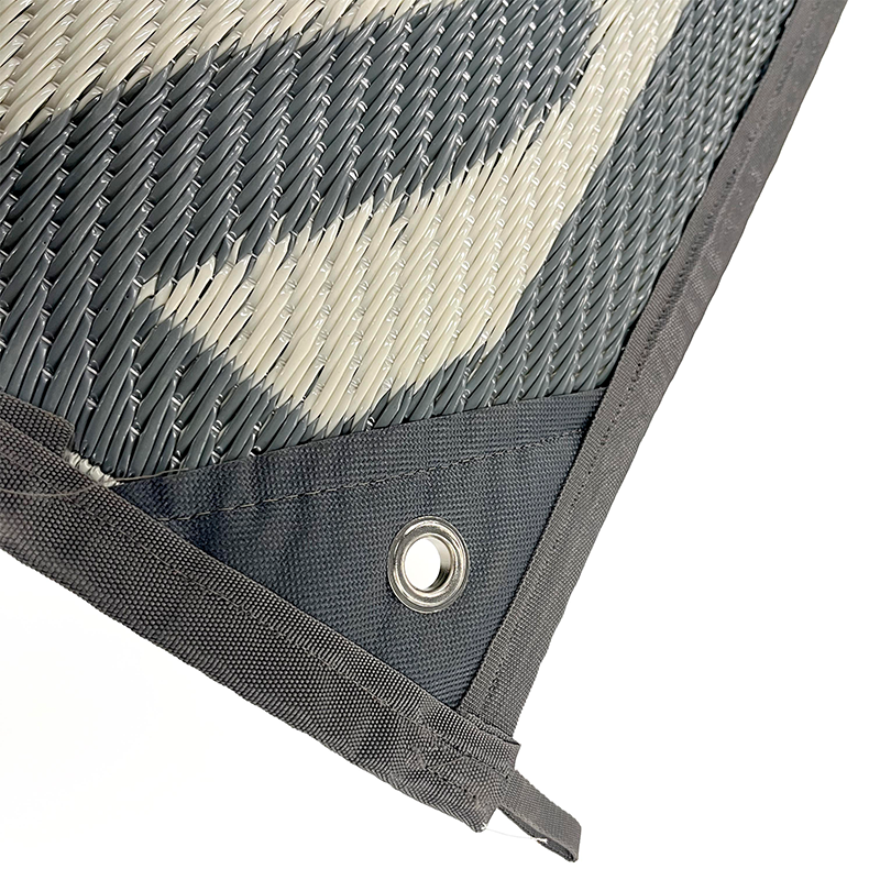 COAST RV Recycled Plastic Woven Camping Mat - 2.4 x 4.2m - SHIFTING SANDS