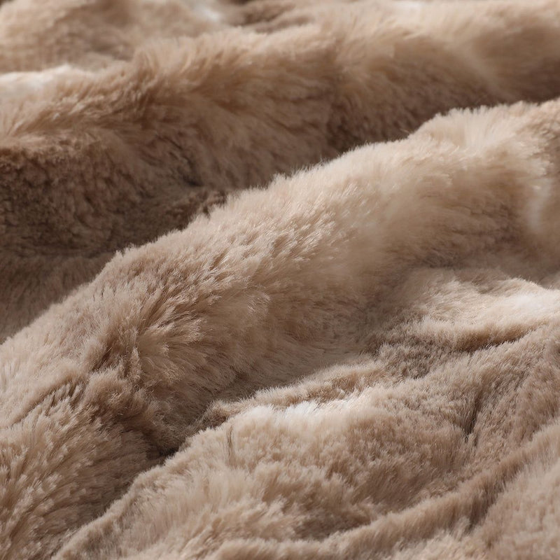 Dreamz Throw Blanket Luxury Tie-dyed Faux Fur 500GSM Bed Sofa Thick152x203cm