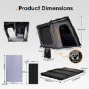 San Hima Kalbarri Gen 2 Rooftop Tent Hard Shell With Ladder + 200W Solar Panel