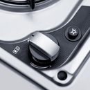 Dometic MO 9722R Two-burner hob and sink combination with glass lid, 760 x 325 mm