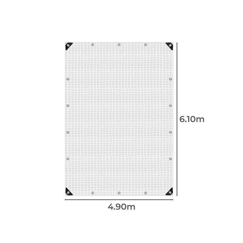 Manan Tarp Tarpaulin 200GSM Camping Heavy Duty Tent Waterproof Cover 4.9mx6.1m