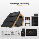 San Hima Kalbarri Gen 2 Roof Top Tent Khaki Hardshell + 130W Solar Panel