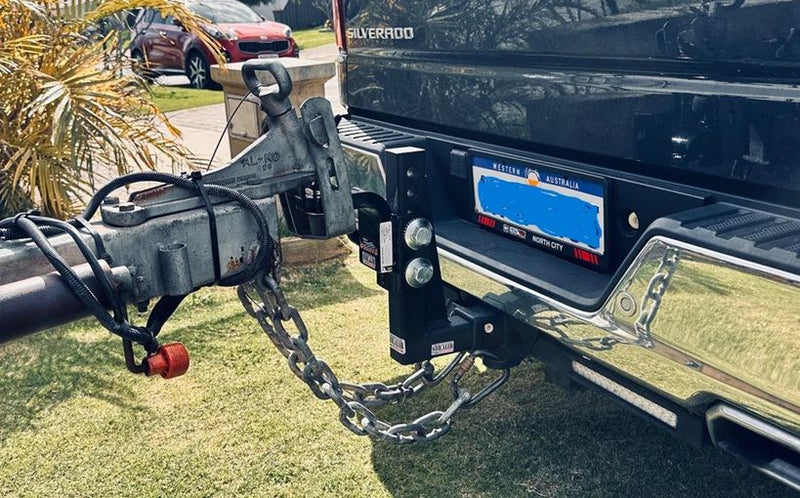 Mister Hitches Raptor 4.5T Super Duty Adjustable Ball Mount - Extra Long Drop Shank
