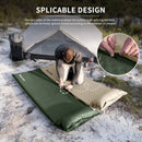 Self-Inflating Camping Air Mat with Built-in Pillow Green