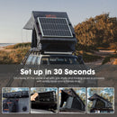 San Hima Kalbarri X Rooftop Tent Hardshell With Ladder 4x4 + 130W Solar Panel