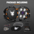 Pair 7inch Osram Laser LED Driving Lights 1Lux @ 1,796m 15,208Lumens