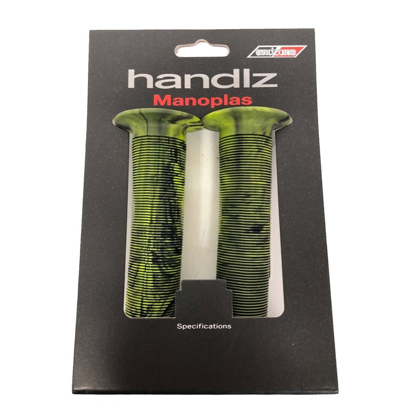 Endzone Handlz Smoke Pattern Manoplas Bike Grips 147mm Green Smoke