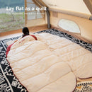 3-4 Season Wearable Sleeping Bag Lightweight Waterproof White