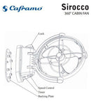 White Sirocco II Fan