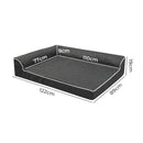 Pawz Orthopedic Dog Bed Memory Foam Cushion Cat Calming Mat Washable XXL Grey