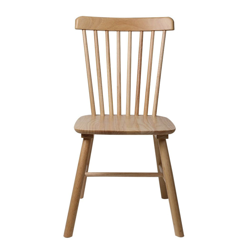Levede 4x Dining Chairs Kitchen Windsor Chair Natural Wood Cafe Lounge Seat Oak