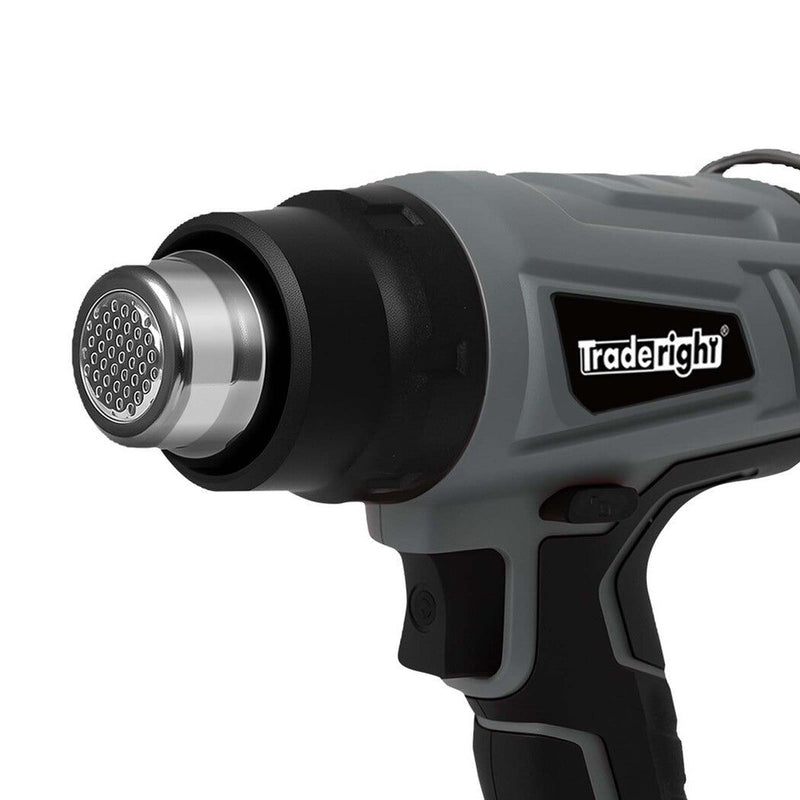 Traderight Heat Gun Kit Battery Operated 21V 500°C Turbo Air Flow with 5 Nozzles